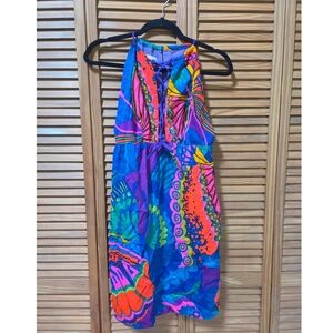 Vibrant Multicolor Midi Dress